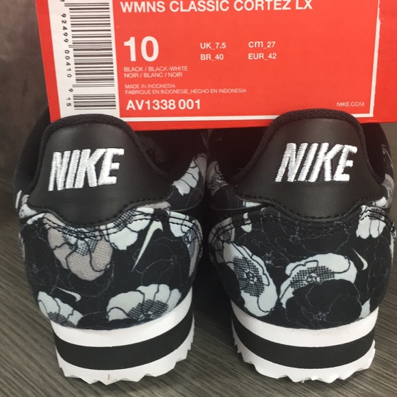 NIKE WMNS CLASSIC CORTEZ LX black/black-white - Picture 8 of 8